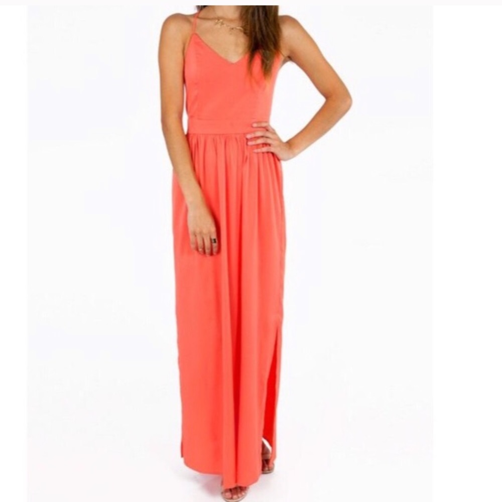 Coral Maxi Dress from Tobi